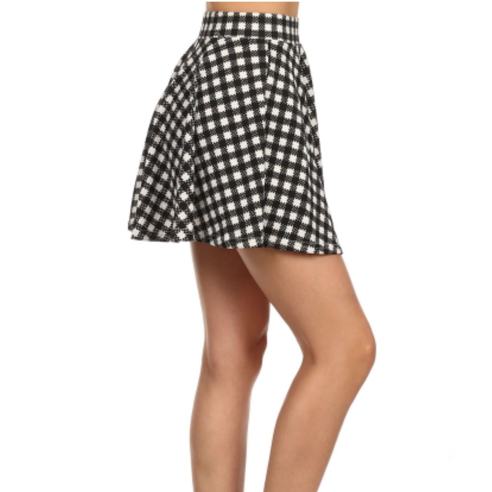 "Malorie" Skater Skirt - GINGHAM - Picture 5 of 6